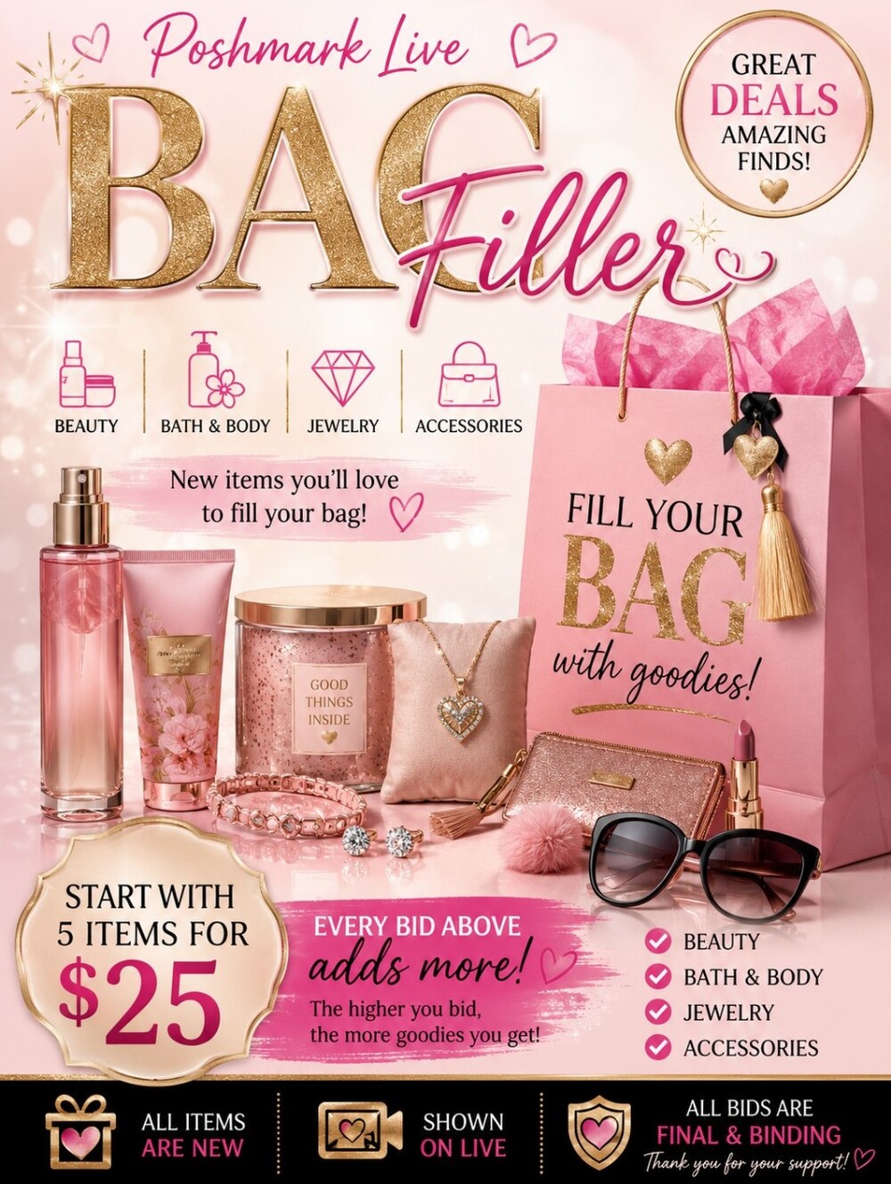 Bag Filler -  Beauty, Jewelry, Bath And Body & Accessories